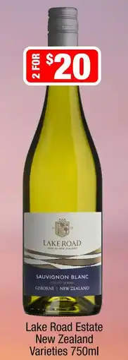 Liquor Stax Lake Road Estate Sauvignon Blanc Varieties offer