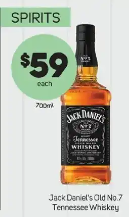 Foodland Jack Daniel's Old No.7 Tennessee Whiskey offer