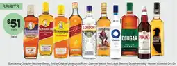 Foodland Bundaberg Campfire Bourbon Barrel, Red or Original Underproof Rum offer