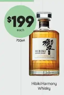 Foodland Hibiki Harmony Whisky offer