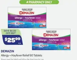 Health Save Demazin Allergy + Hayfever Relief offer