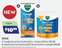 Health Save Vicks Cough Syrup Xtra Soothing Dry + Chesty offer