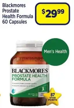 Star Discount Chemist Blackmores Prostate Health Formula offer