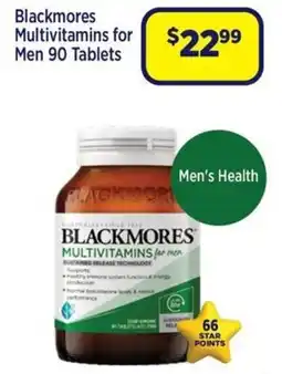 Star Discount Chemist Blackmores Multivitamins for Men offer
