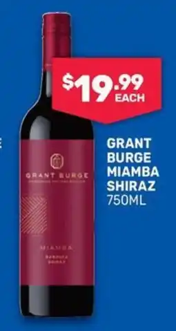 Bottlemart Grant Burge Miamba Shiraz offer