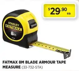 Gasweld Tool Centre Stanley Fatmax 8m Blade Armour Tape Measure offer