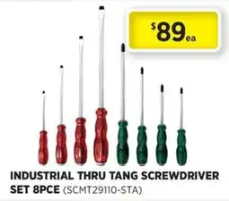 Gasweld Tool Centre Industrial Thru Tang Screwdriver Set 8PCE offer