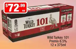 Liquor Stax Wild Turkey 101 Premix 6.5% offer