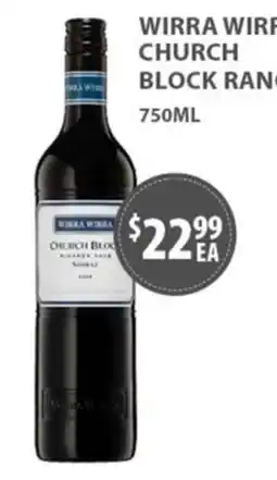Star Liquor Wirra Wirra Church Block offer