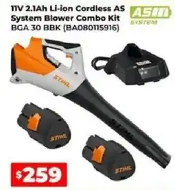 Sydney Tools 11V 2.1Ah Li-ion Cordless A5 System Blower Combo Kit BGA 30 BBK offer