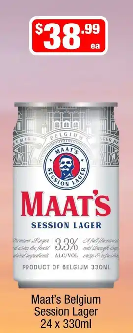 Liquor Stax Maat's Belgium Session Lager offer