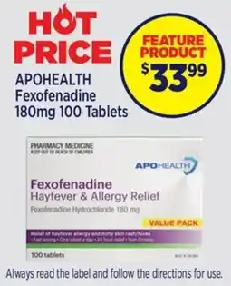 Star Discount Chemist Fexofenadine Hayfever & Allergy Relief offer