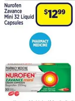Star Discount Chemist Nurofen Zavance Mini Liquid Capsules offer