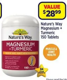 Star Discount Chemist Nature's Way Magnesium + Turmeric offer