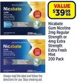 Star Discount Chemist Nicabate Gum Nicotine offer