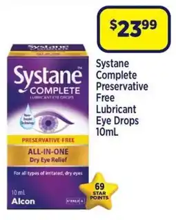 Star Discount Chemist Systane Complete Lubricant Eye Drops offer