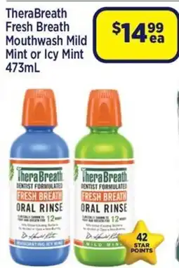 Star Discount Chemist TheraBreath Fresh Breath Oral Rinse offer