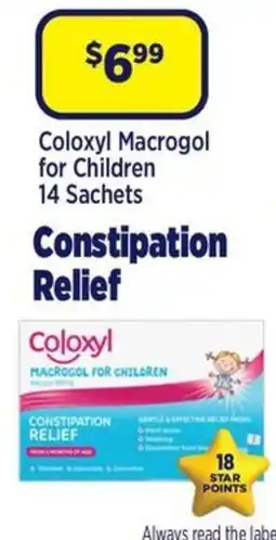 Star Discount Chemist Coloxyl Macrogol for Children offer