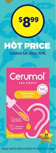 Star Discount Chemist Cerumol Ear Drops offer
