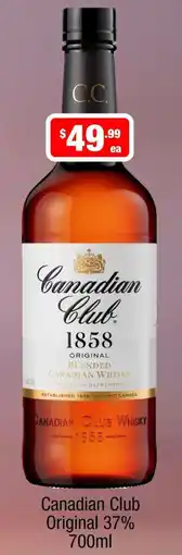 Liquor Stax Canadian Club Original offer