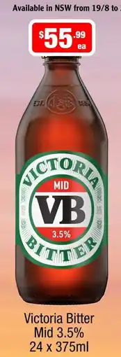 Liquor Stax Victoria Bitter Mid offer