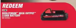 Gasweld Tool Centre M18 Redlithium High Output 3.0ah Battery offer
