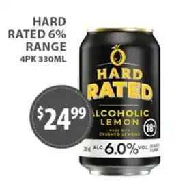 Star Liquor Hard Rated Alcoholic Lemon offer