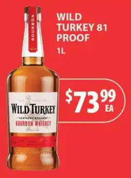 Star Liquor Wild Turkey Bourbon Whiskey offer