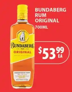 Star Liquor Bundaberg Rum Original offer