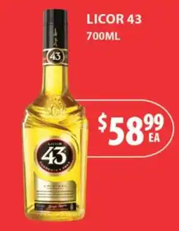 Star Liquor Licor 43 offer