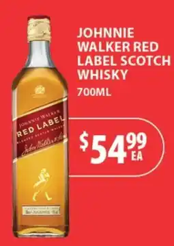 Star Liquor Johnnie Walker Red Label Scotch Whisky offer
