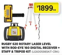 Gasweld Tool Centre Rugby 620 rotary laser level with rod-eye 160 digital receiver offer