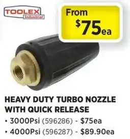 Gasweld Tool Centre Toolex Industrial Heavy Duty Turbo Nozzle with Quick Release offer