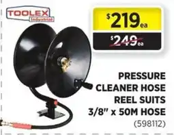 Gasweld Tool Centre Toolex Industrial Pressure Cleaner Hose Reel Suits 3/8" x 50M Hose offer
