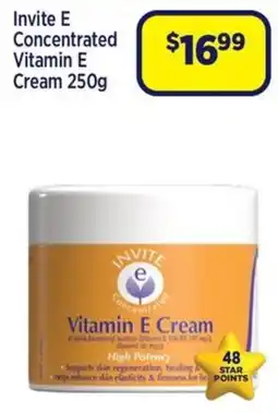 Star Discount Chemist Invite E Concentrated Vitamin E Cream offer