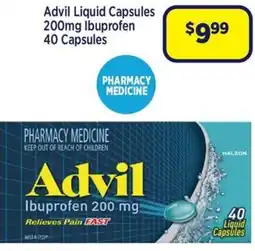 Star Discount Chemist Advil Liquid Capsules offer