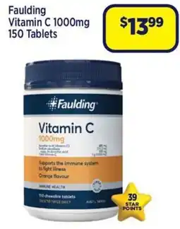 Star Discount Chemist Faulding Vitamin C 1000mg offer