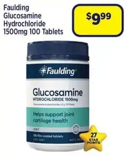 Star Discount Chemist Faulding Glucosamine Hydrochloride offer