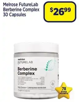 Star Discount Chemist Melrose FutureLab Berberine Complex offer