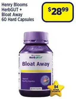 Star Discount Chemist Henry Blooms HerbGUT + Bloat Away offer