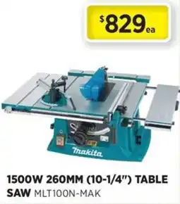 Gasweld Tool Centre Makita 1500W 260MM (10-1/4") Table Saw MLT100N-MAK offer
