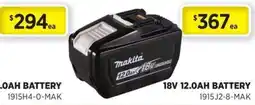 Gasweld Tool Centre Makita 18V 12.0AH Battery offer