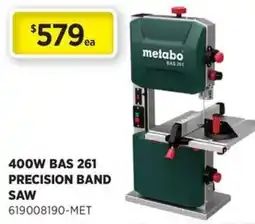 Gasweld Tool Centre metabo 400w bas 261 precision band saw offer