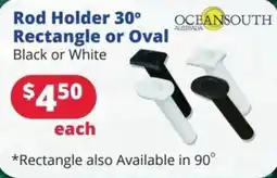 Bargain Boat Bits Rod Holder 30° Rectangle or Oval OCEANSOUTH offer