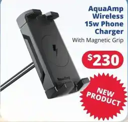 Bargain Boat Bits AquaAmp Wireless 15w Phone Charger With Magnetic Grip offer