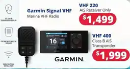 Bargain Boat Bits Garmin Signal VHF Marine VHF Radio offer