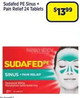 Star Discount Chemist Sudafed PE Sinus + Pain Relief offer