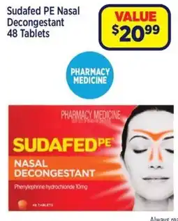 Star Discount Chemist Sudafed PE Nasal Decongestant offer
