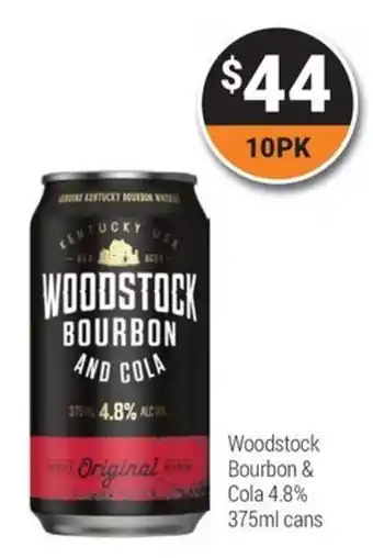 Woodstock Bourbon and Cola