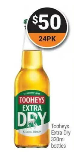 Super Cellars Tooheys Extra Dry offer